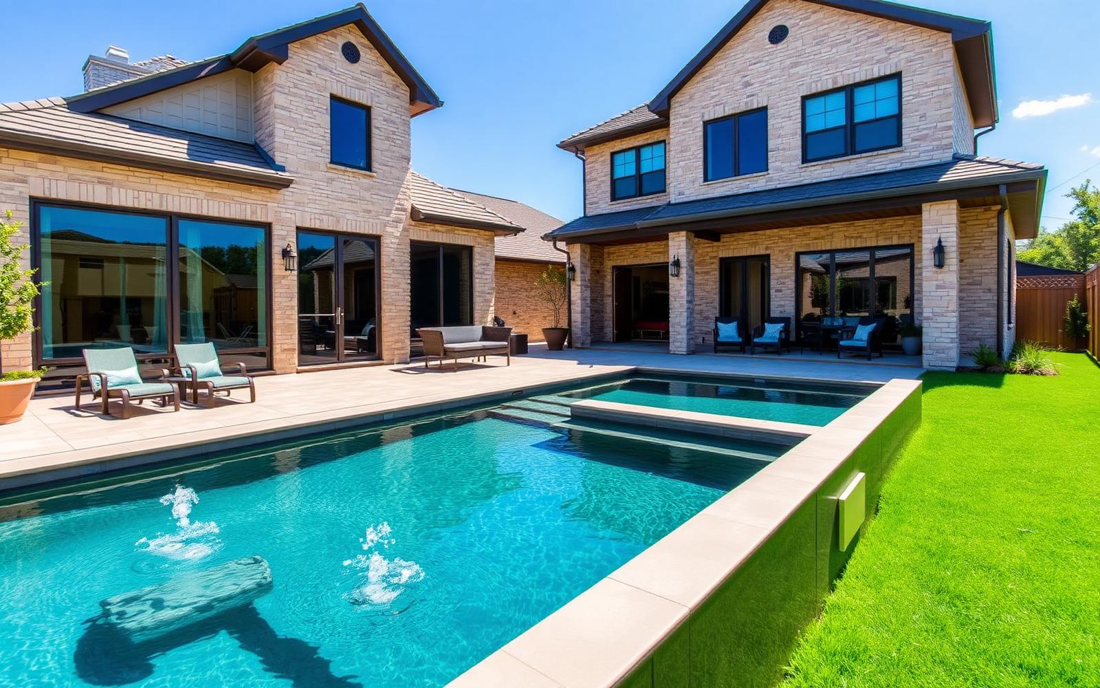 Pool service in Allen, TX — Collin County backyard pool