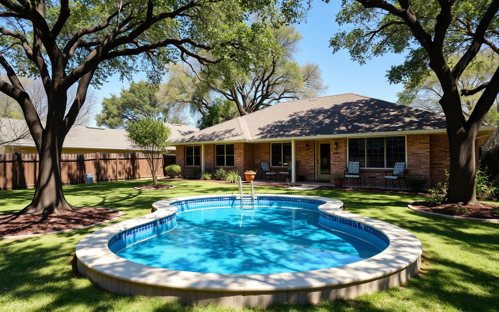 Pool service in Garland, TX — Dallas County backyard pool