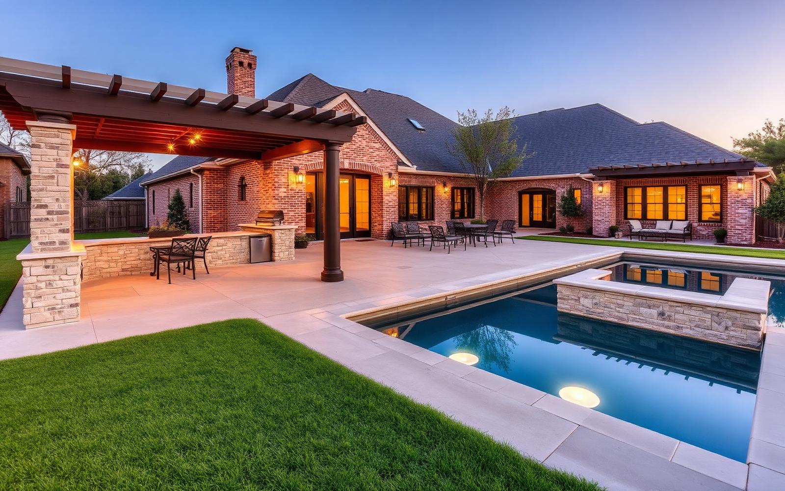Pool service in Heath, TX — Rockwall County backyard pool