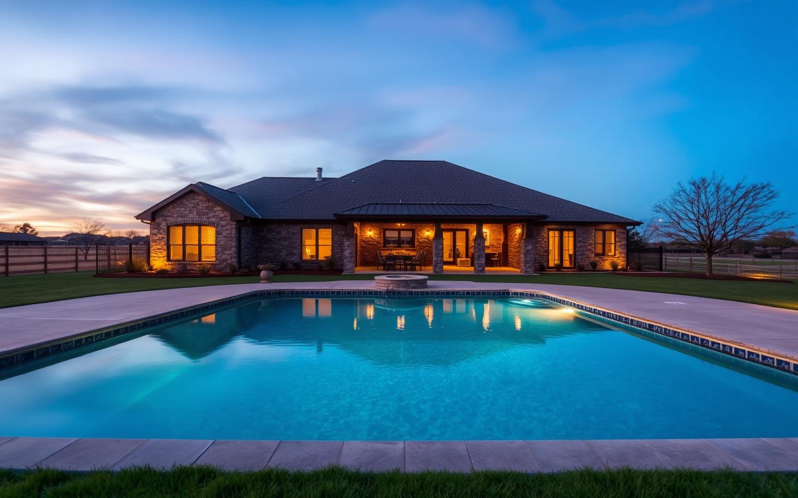 Pool service in Lavon, TX — Collin County backyard pool