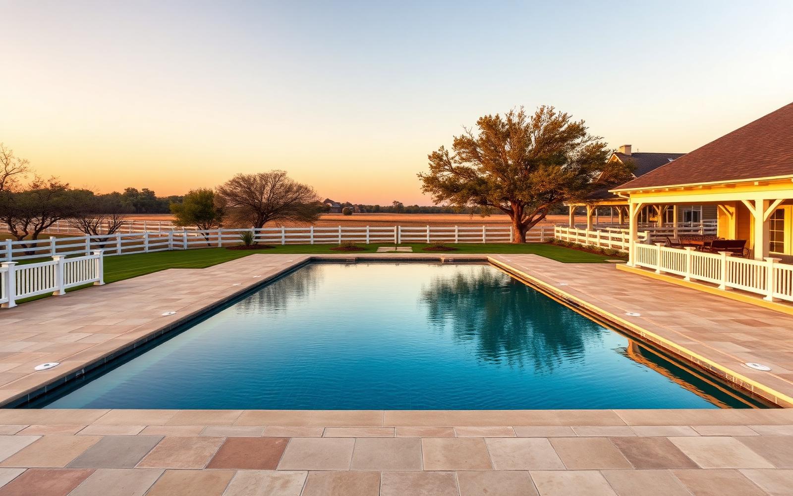 Pool service in Lucas, TX — Collin County backyard pool