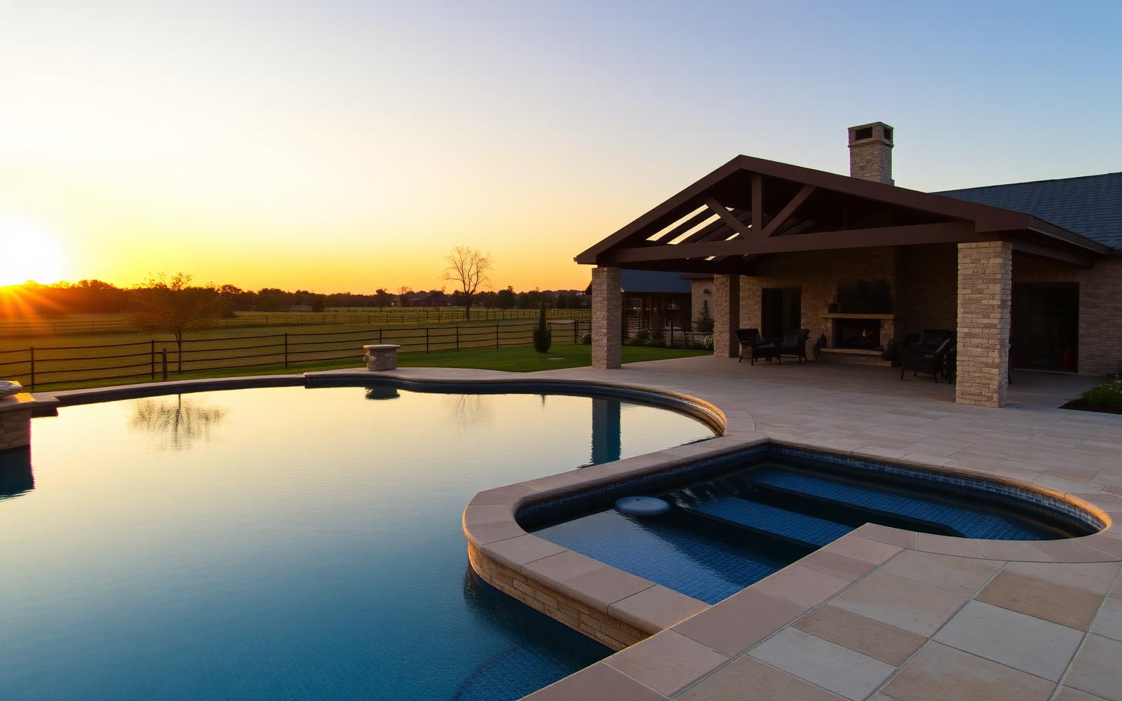 Pool service in Parker, TX — Collin County backyard pool