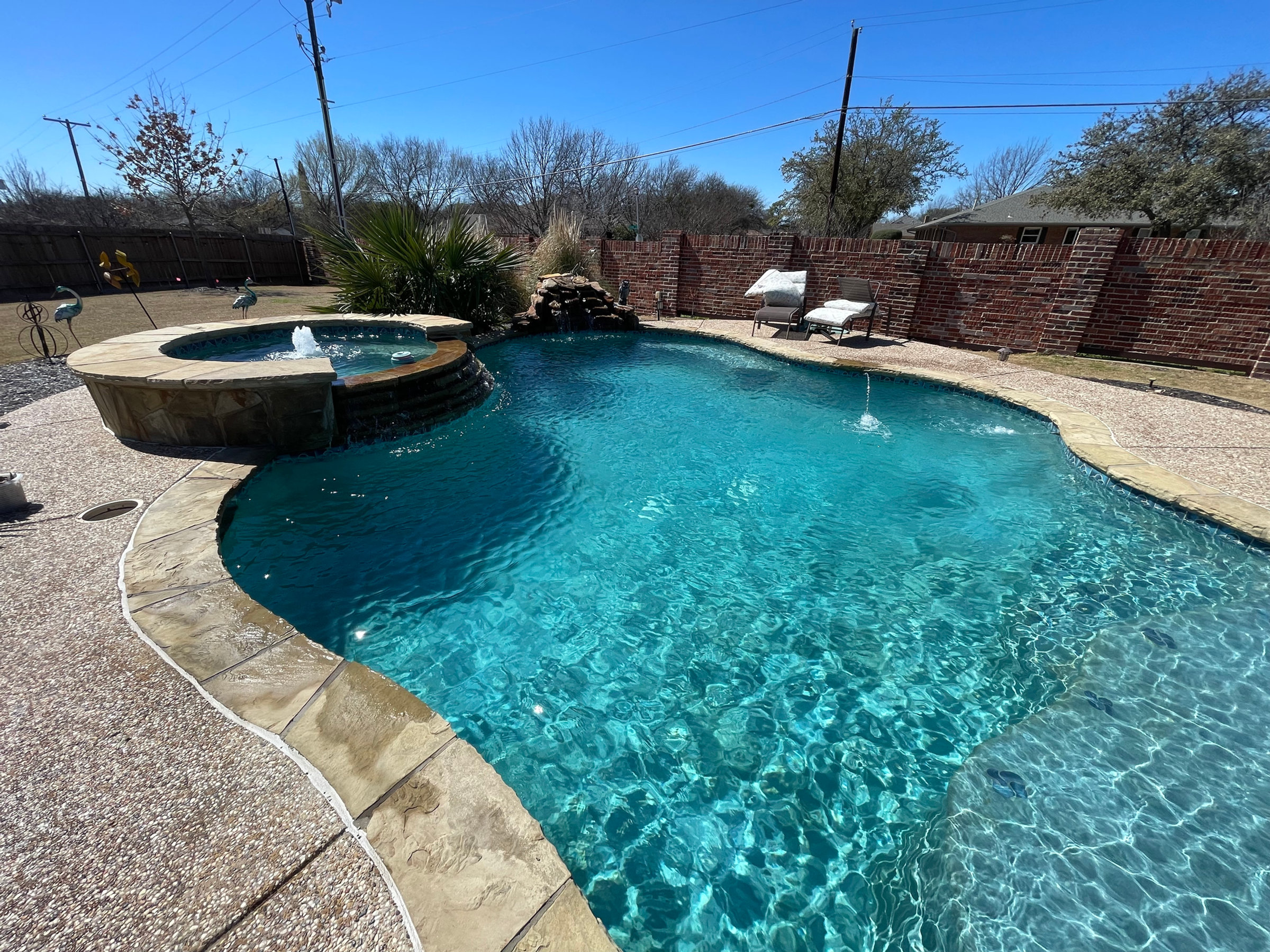 Resort-style pool maintained year-round