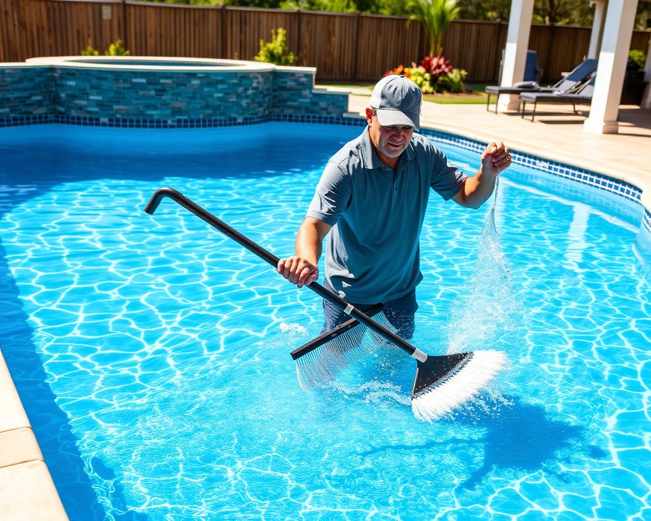 Weekly pool cleaning in Murphy, TX