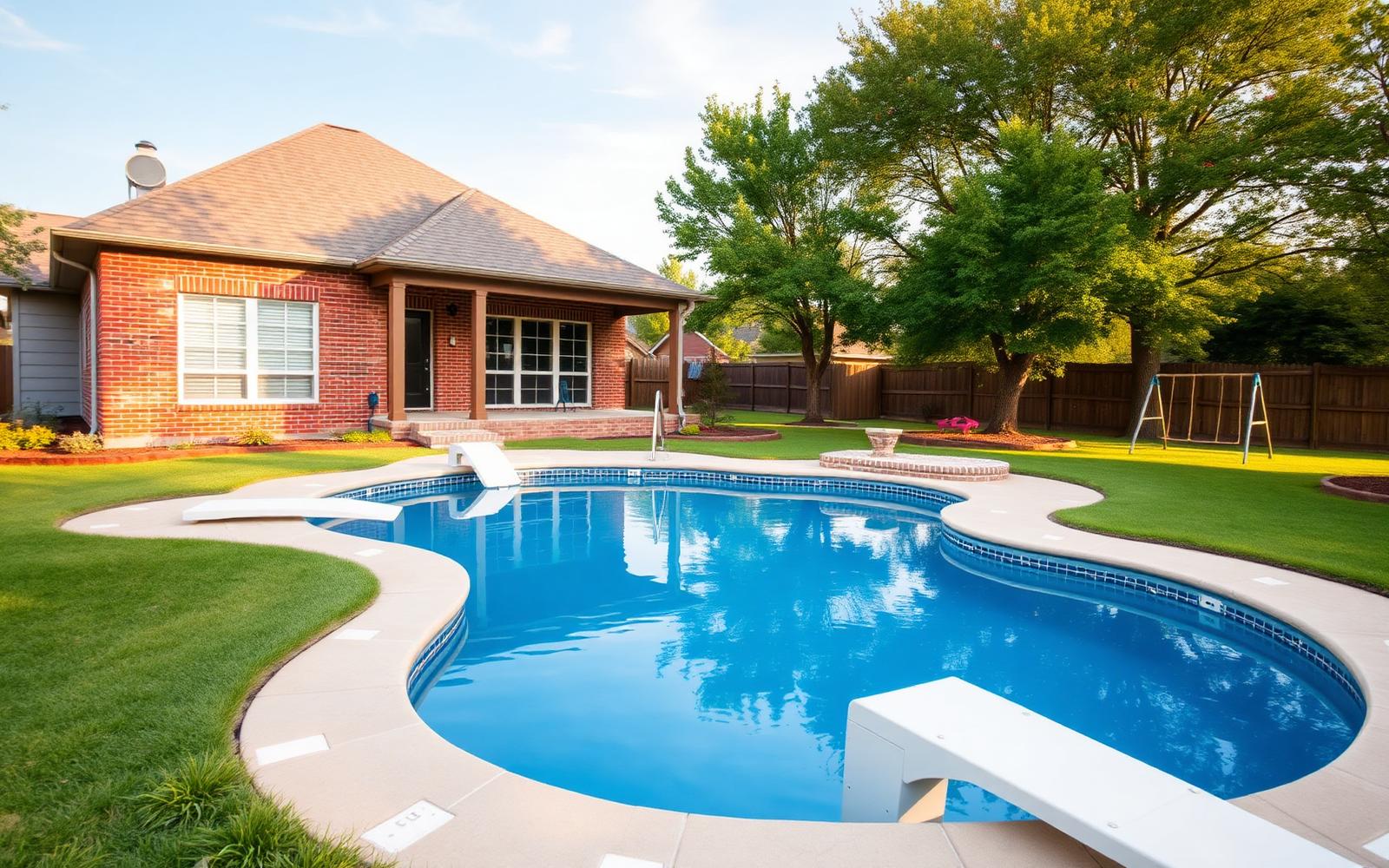 Pool service in Wylie, TX — Collin County backyard pool